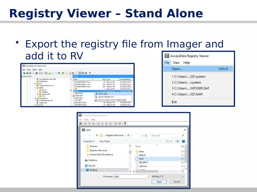 AccessData Registry Viewer 101 - Page 22