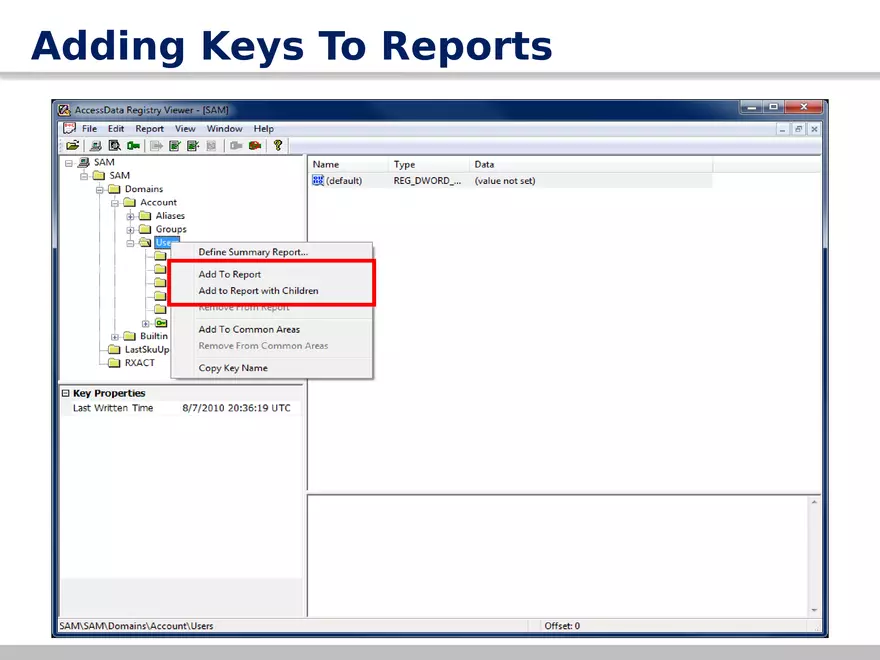 AccessData Registry Viewer 101 - Page 24