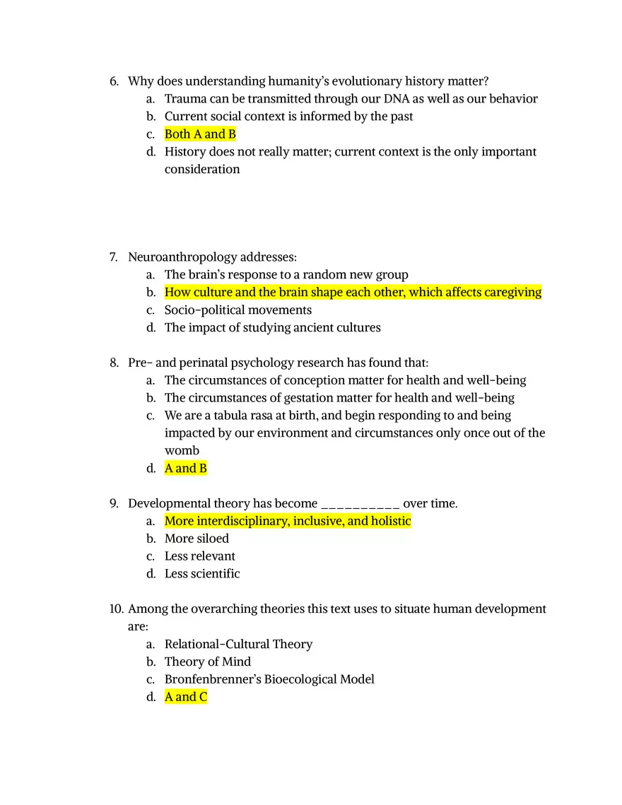 Which of the Following Were Considered Early Contributors to Developmental Theory - Page 2