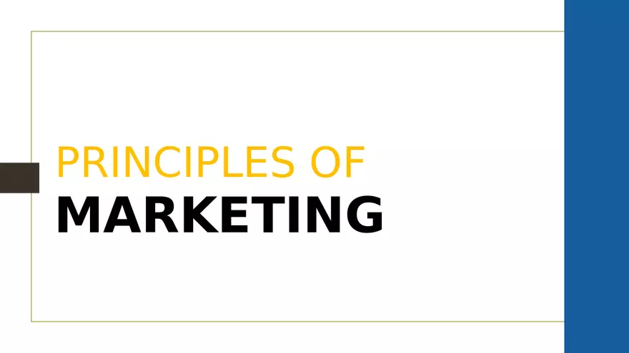 Marketing Principles - Page 1