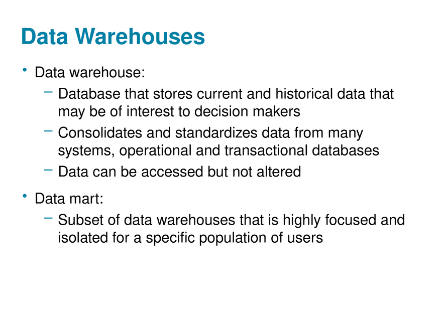 Chapter 6 Foundations of Business Intelligence. Databases and Information Management - Page 18