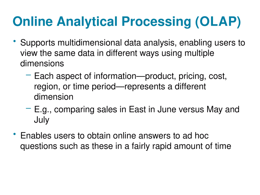 Chapter 6 Foundations of Business Intelligence. Databases and Information Management - Page 22
