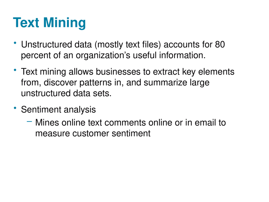 Chapter 6 Foundations of Business Intelligence. Databases and Information Management - Page 26