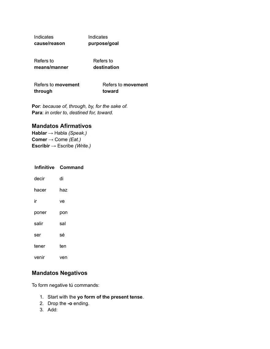 Spanish Verb Tenses - Page 4