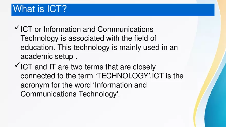 Difference Between ICT and IT - Page 9