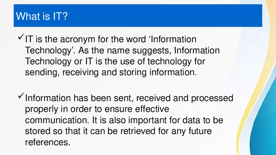 Difference Between ICT and IT - Page 13