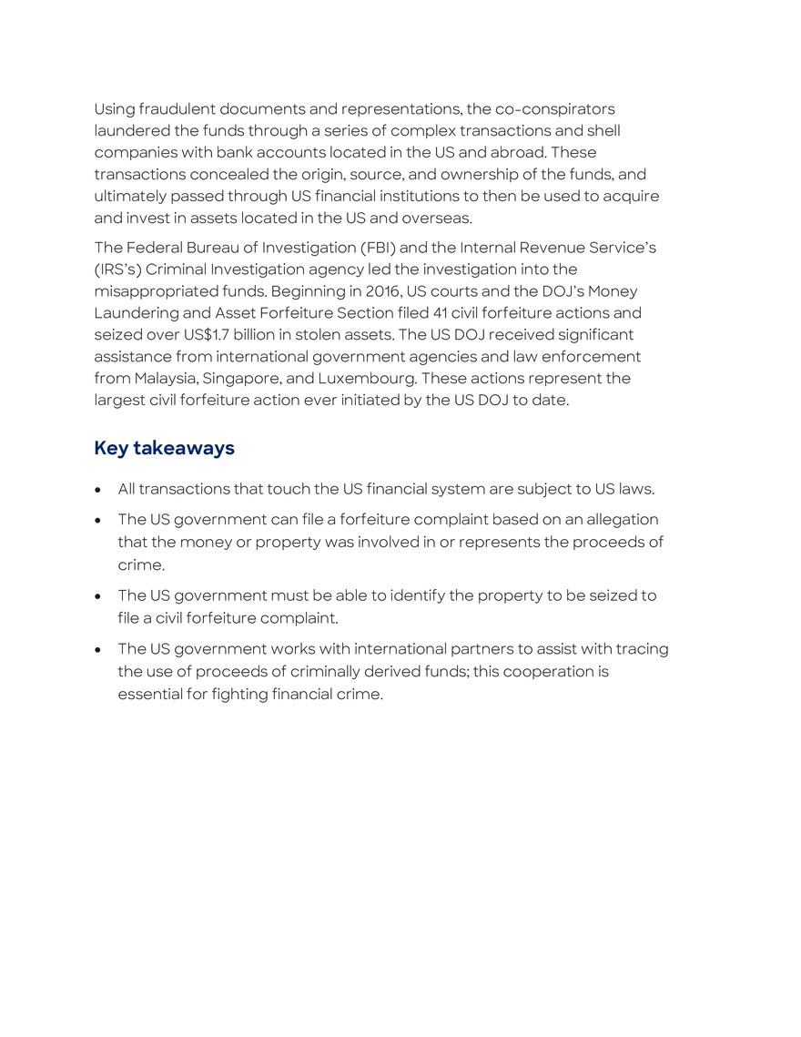 Key US Legislative and Regulatory Initiatives - Page 8