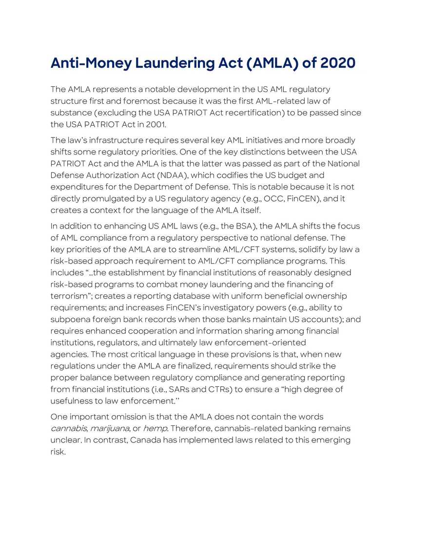 Key US Legislative and Regulatory Initiatives - Page 18
