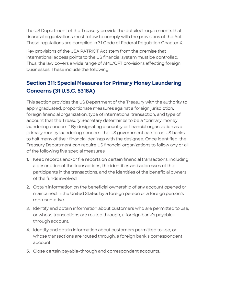 Key US Legislative and Regulatory Initiatives - Page 2