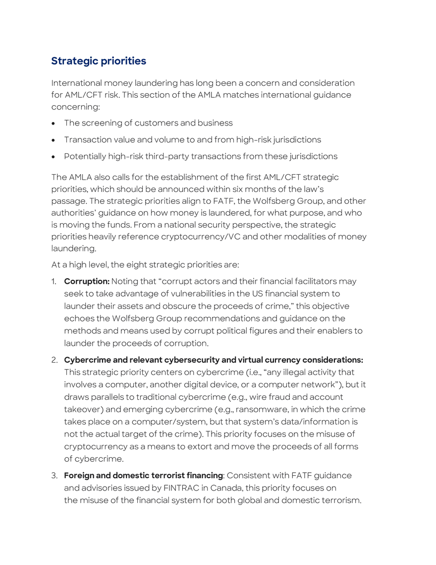 Key US Legislative and Regulatory Initiatives - Page 4