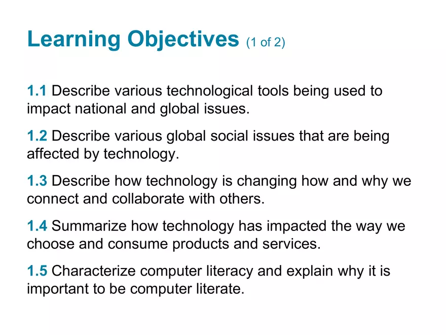 Chapter 1 The Impact of Technologyin a Changing World - Page 2