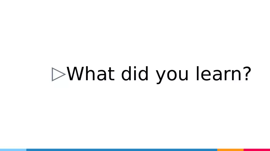 Review What Did You Learn - Page 9