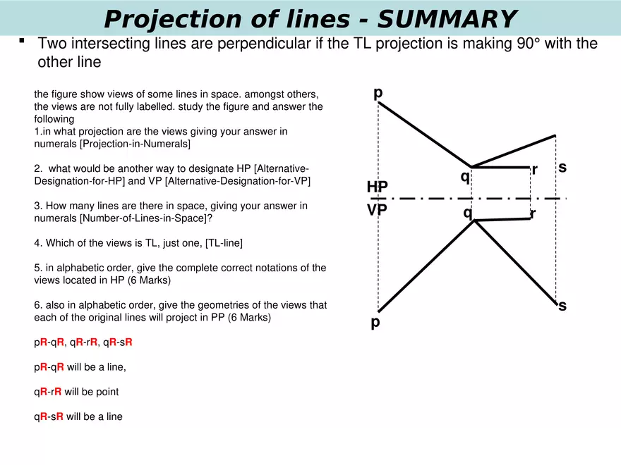 Lecture 6 Summary on Projection of Points, & Lines - Page 38