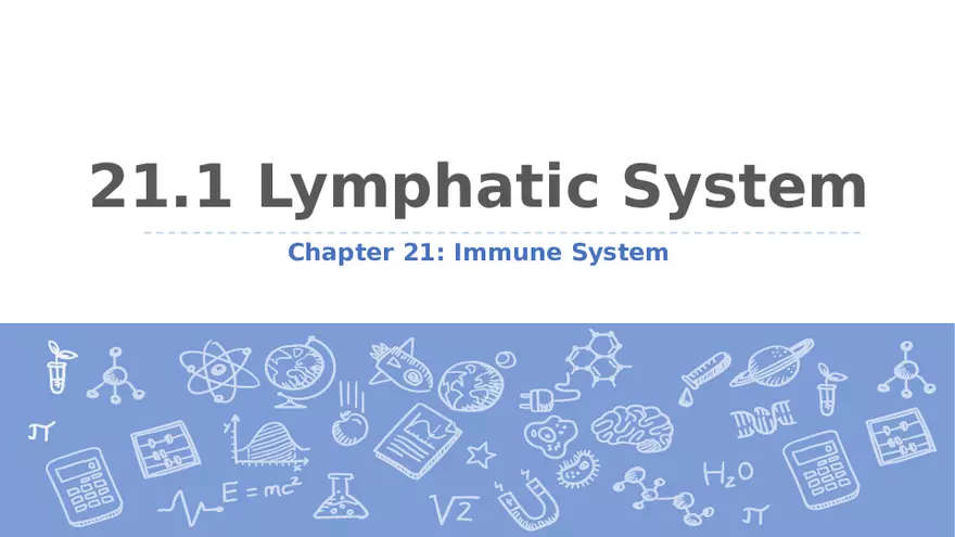21.1 Lymphatic System - Page 1