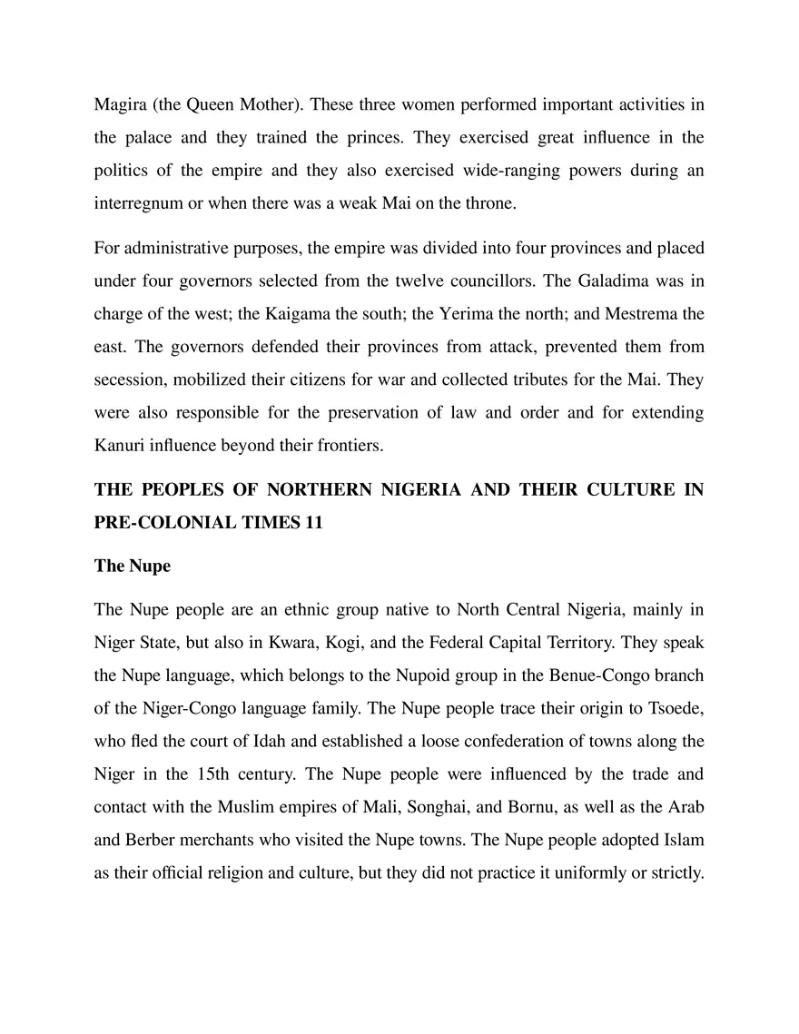 The Peoples of Northern Nigeria and Their Culture in Pre-Colonial Times - Page 6