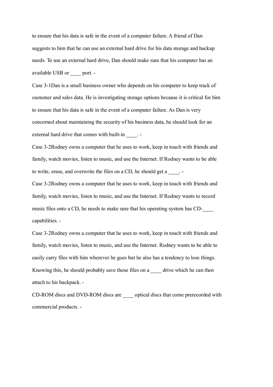 Operating System Study Fill in the Blank - Page 9