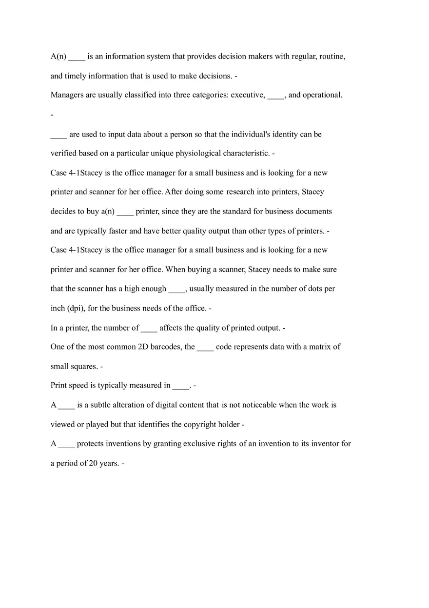 Operating System Study Fill in the Blank - Page 3