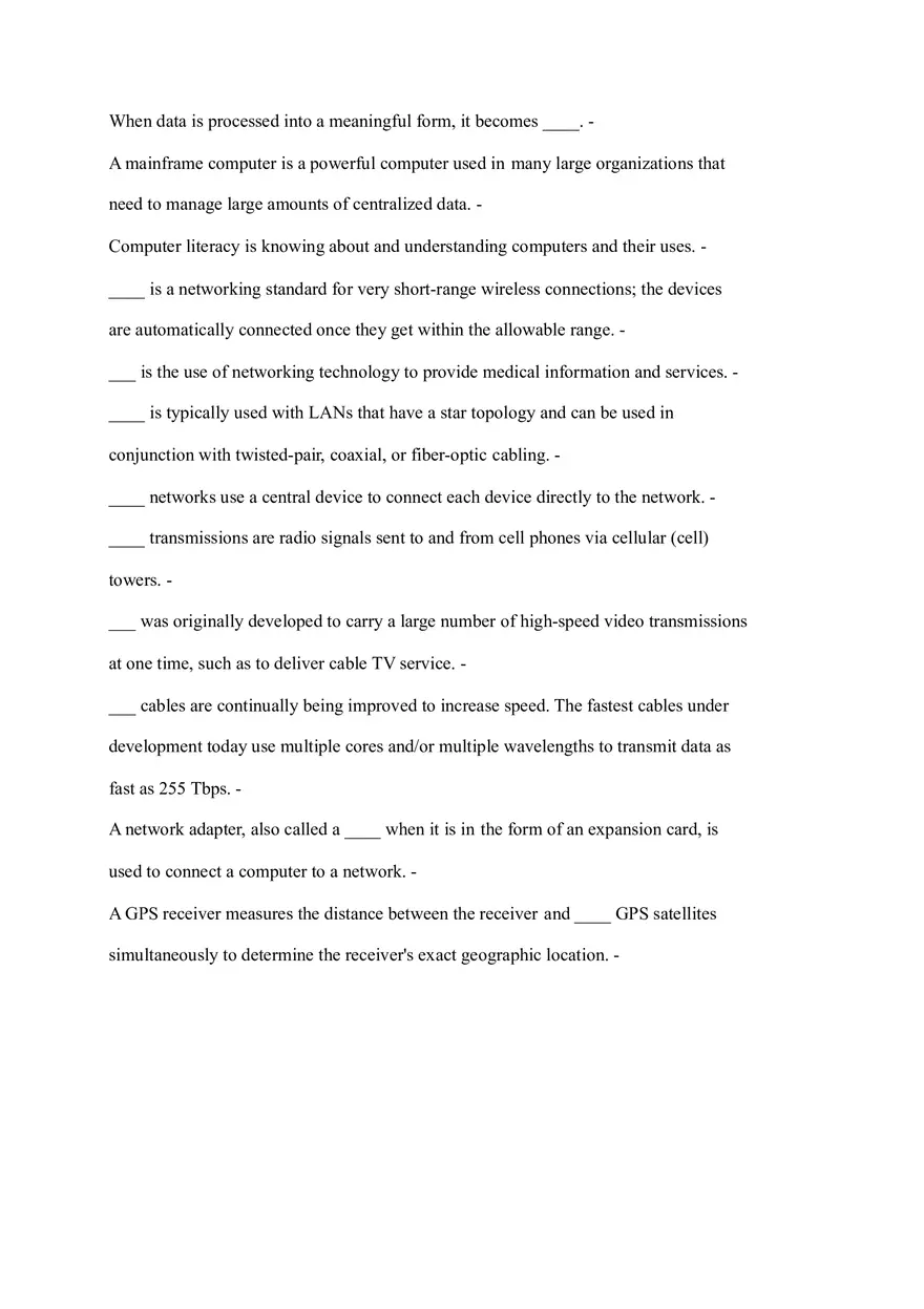 Operating System Study Fill in the Blank - Page 5