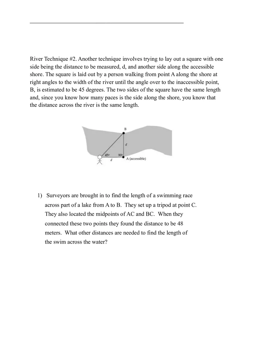 Geometry Pre-test Quiz Plan for Similar Triangles 2 - Page 1