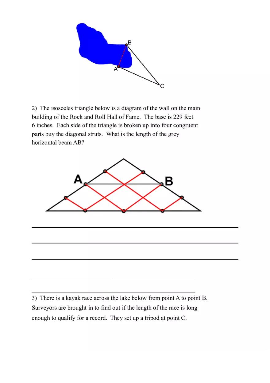 Geometry Pre-test Quiz Plan for Similar Triangles 2 - Page 2