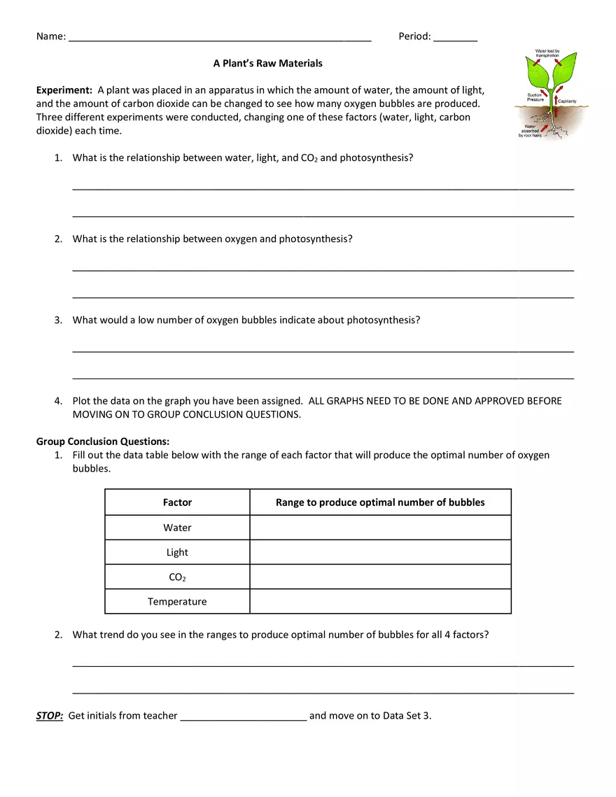 A Plant’s Raw Materials - Page 1