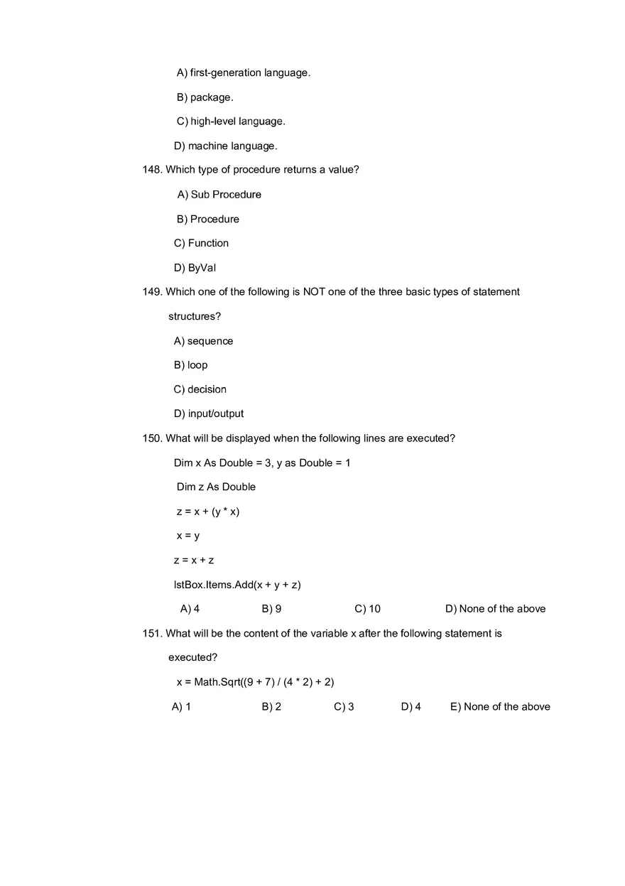Likely Programming Question On Python Part 2 - Page 12