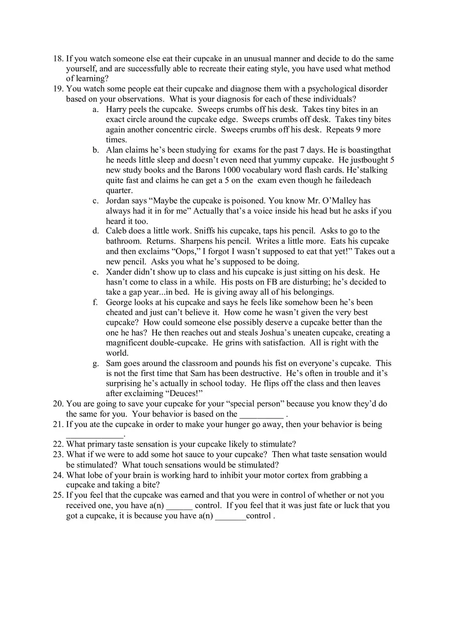 Psychology The All New Cupcake Review - Page 2