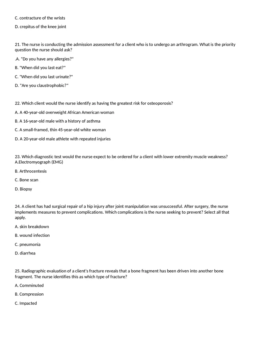 Multidimensional Care 1 Exam Part 1 - Page 5