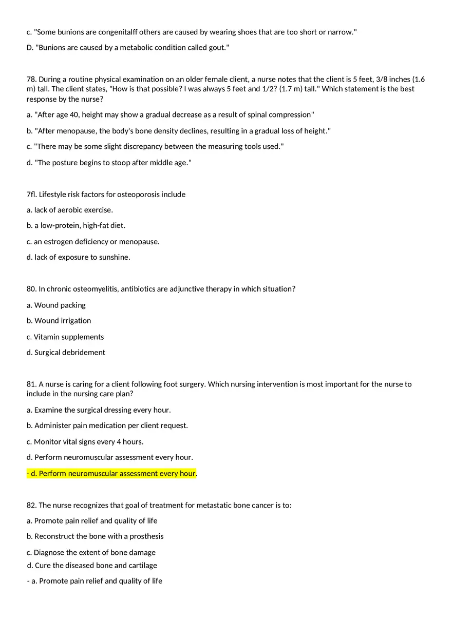Multidimensional Care 1 Exam Part 2 - Page 8