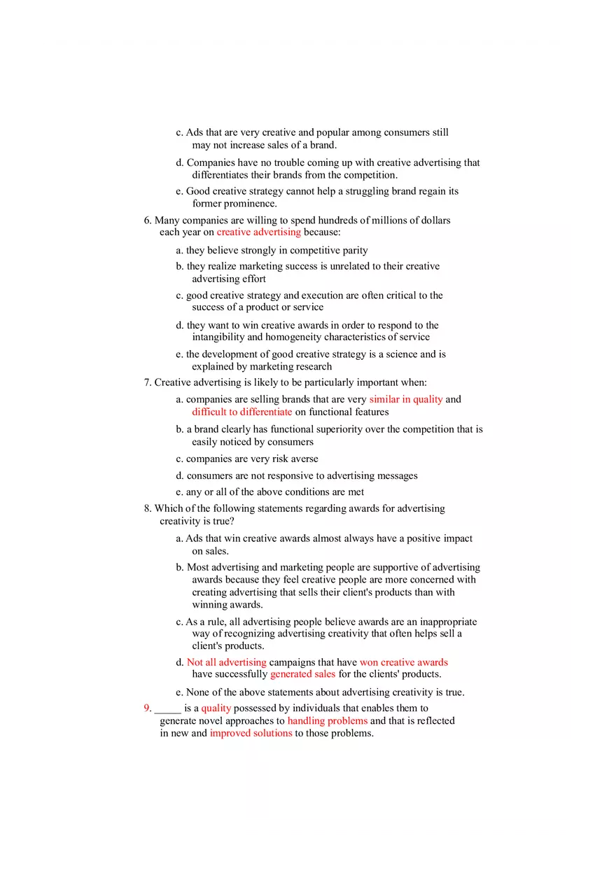 Creative Strategy - Planning and Development Test - Page 2