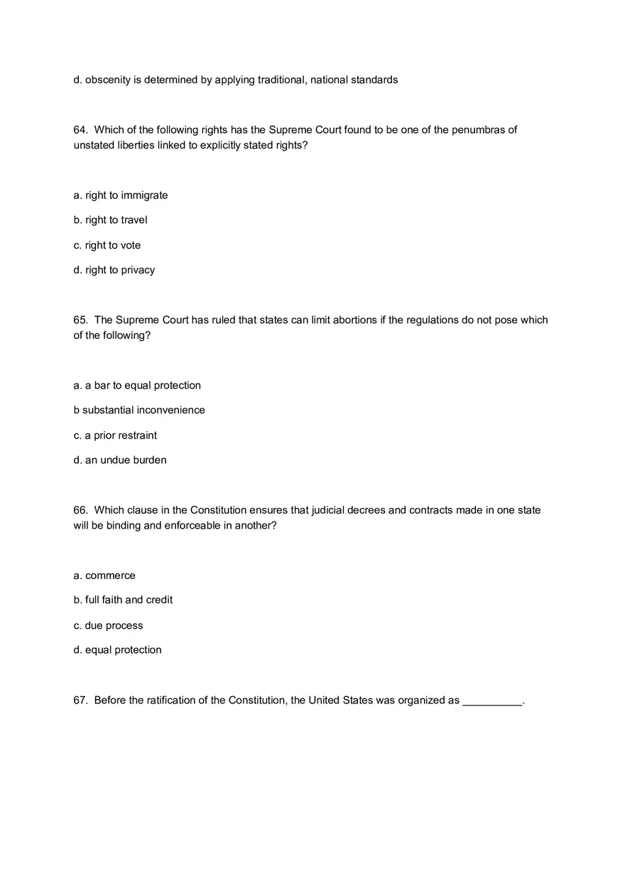 American Government Exam 1 Questions for Review and Practice - Page 11