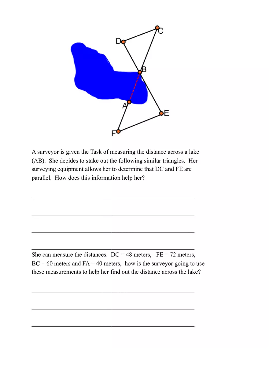 Geometry Pre-test Quiz Plan for Similar Triangles 1 - Page 10