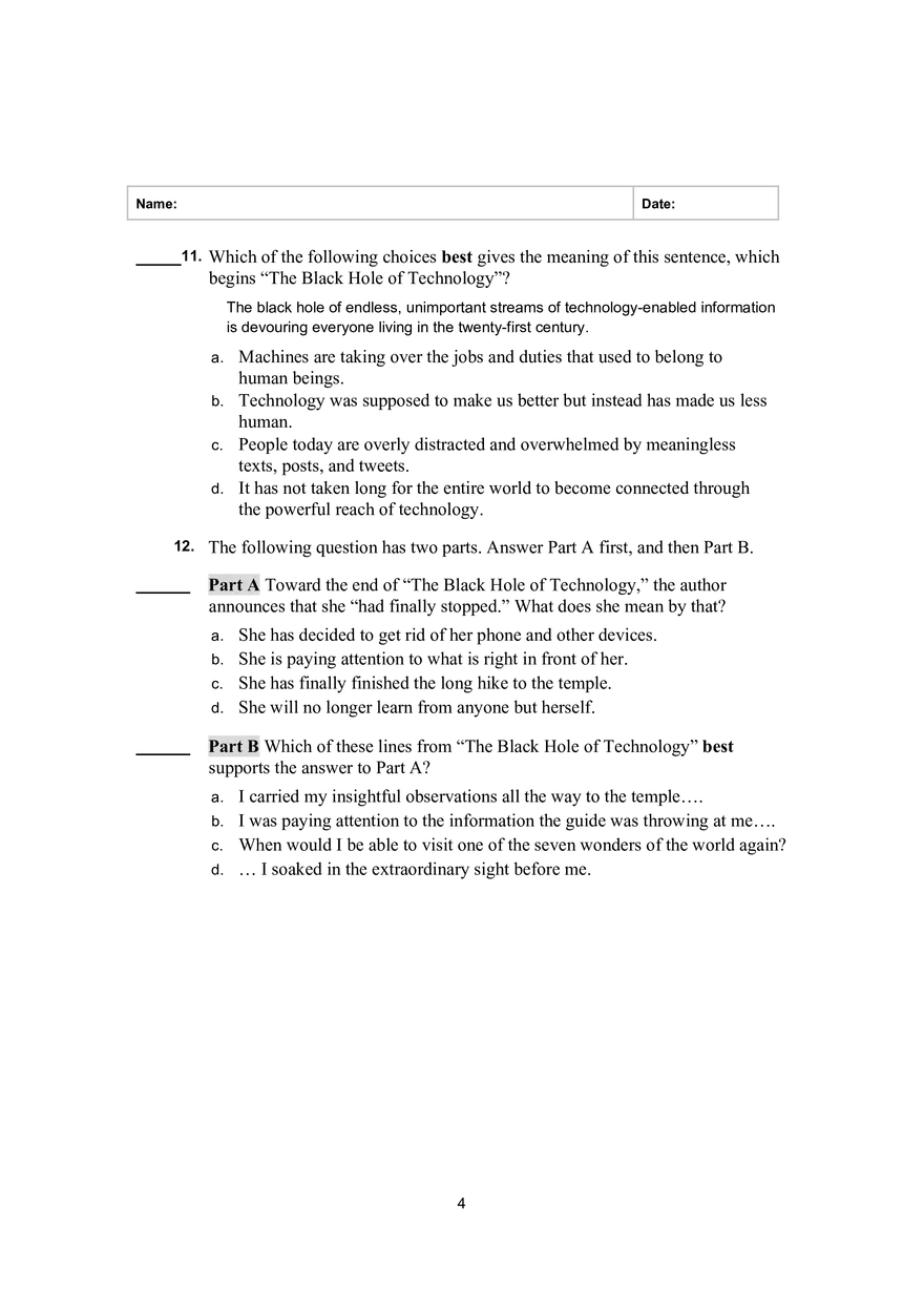 The Black Hole of Technology Answers - Page 4
