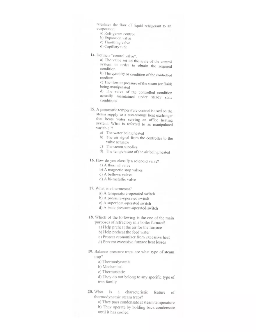 Refrigeration and Thermodynamics Questions - Page 3