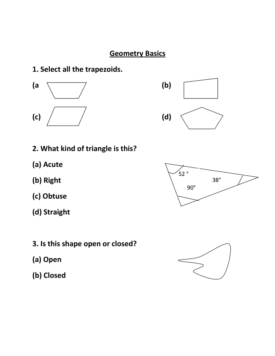 Geometry Basics - Page 1