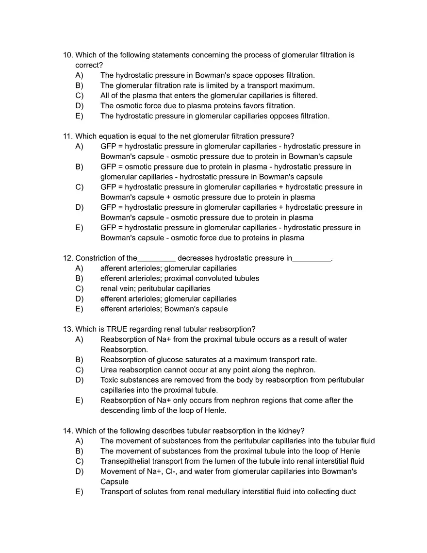 Which of the Following Does Not Correctly Describe Kidney Function - Page 3