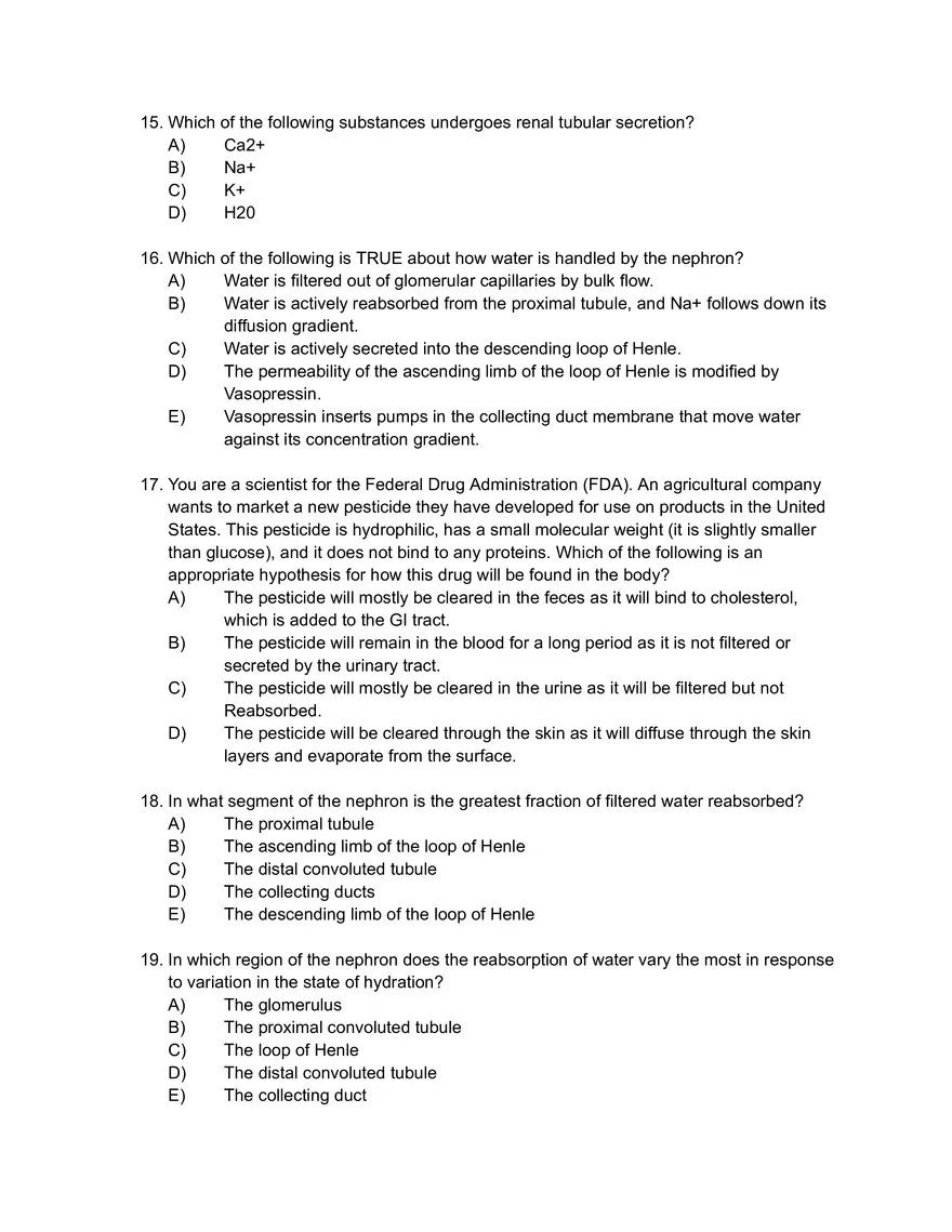 Which of the Following Does Not Correctly Describe Kidney Function - Page 4