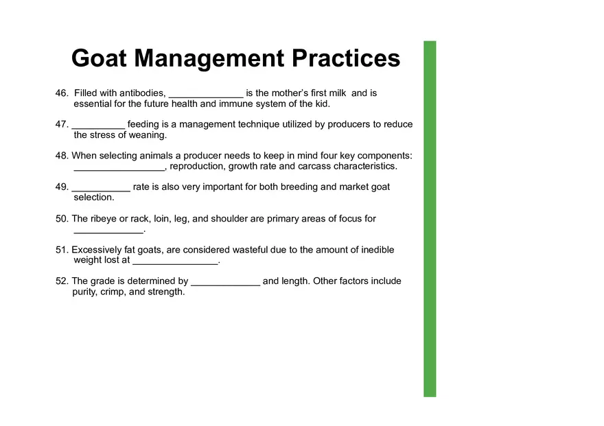 Goat Management Practices - Page 7