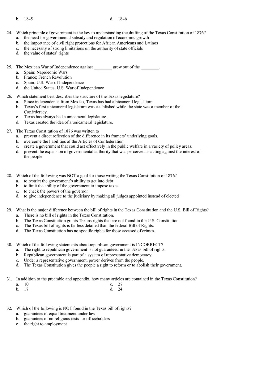 Review Questions Mid Term - Politology Pt1 - Page 9