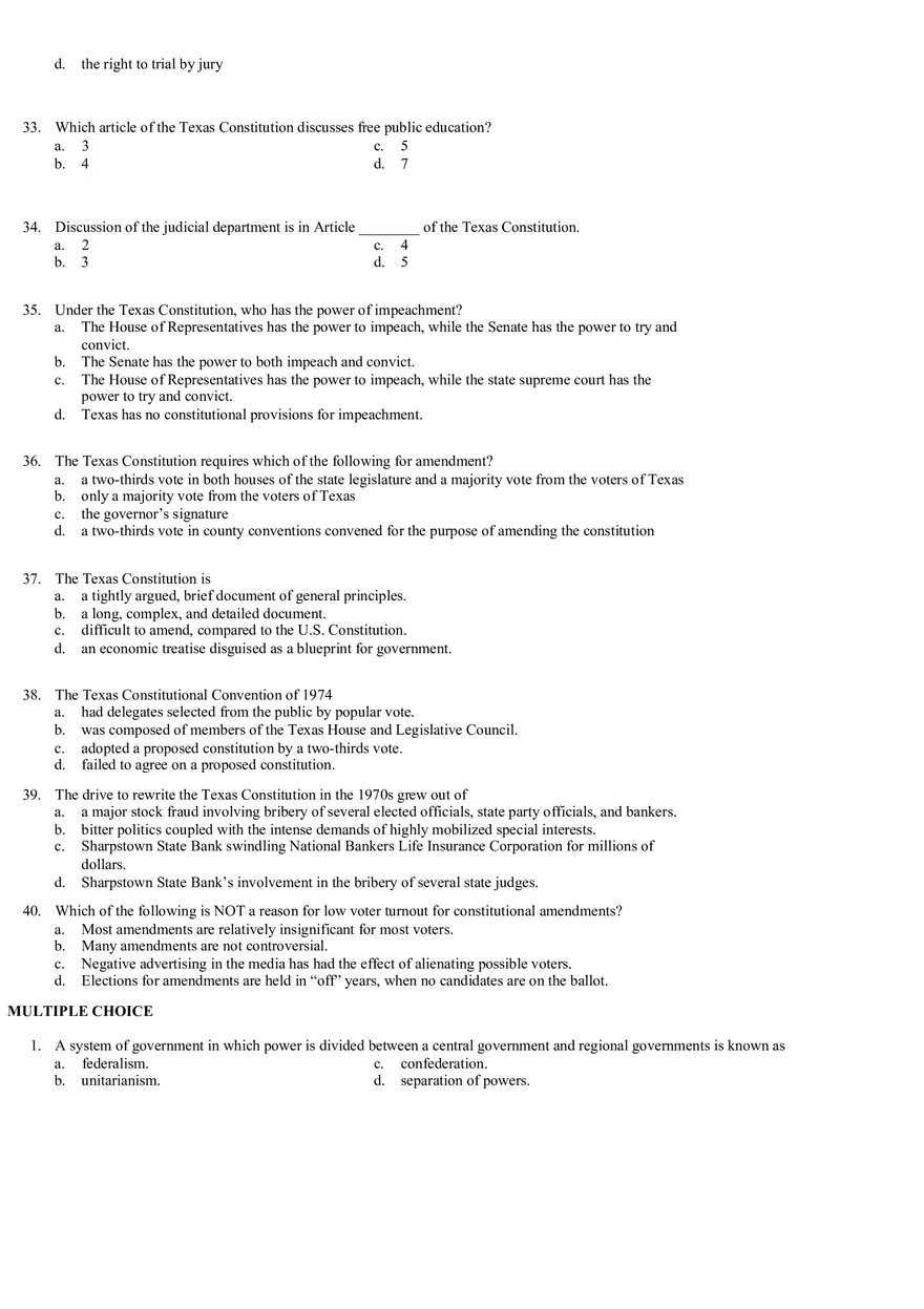 Review Questions Mid Term - Politology Pt1 - Page 10