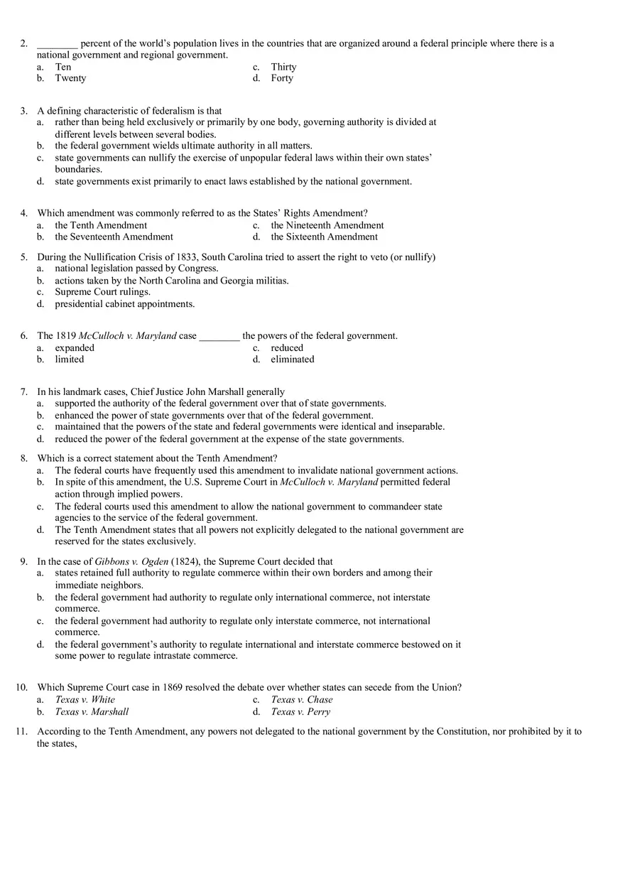 Review Questions Mid Term - Politology Pt1 - Page 11