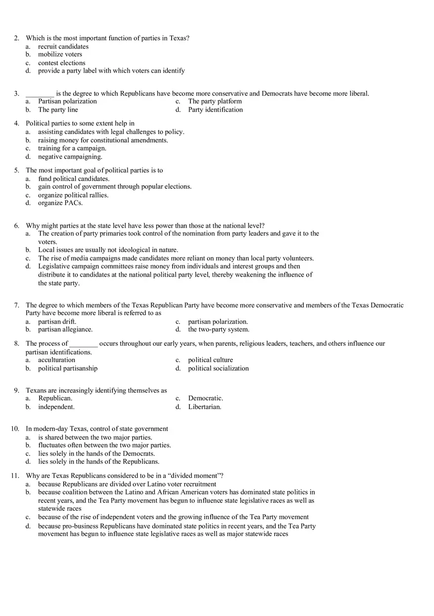 Review Questions Mid Term - Politology Pt1 - Page 4