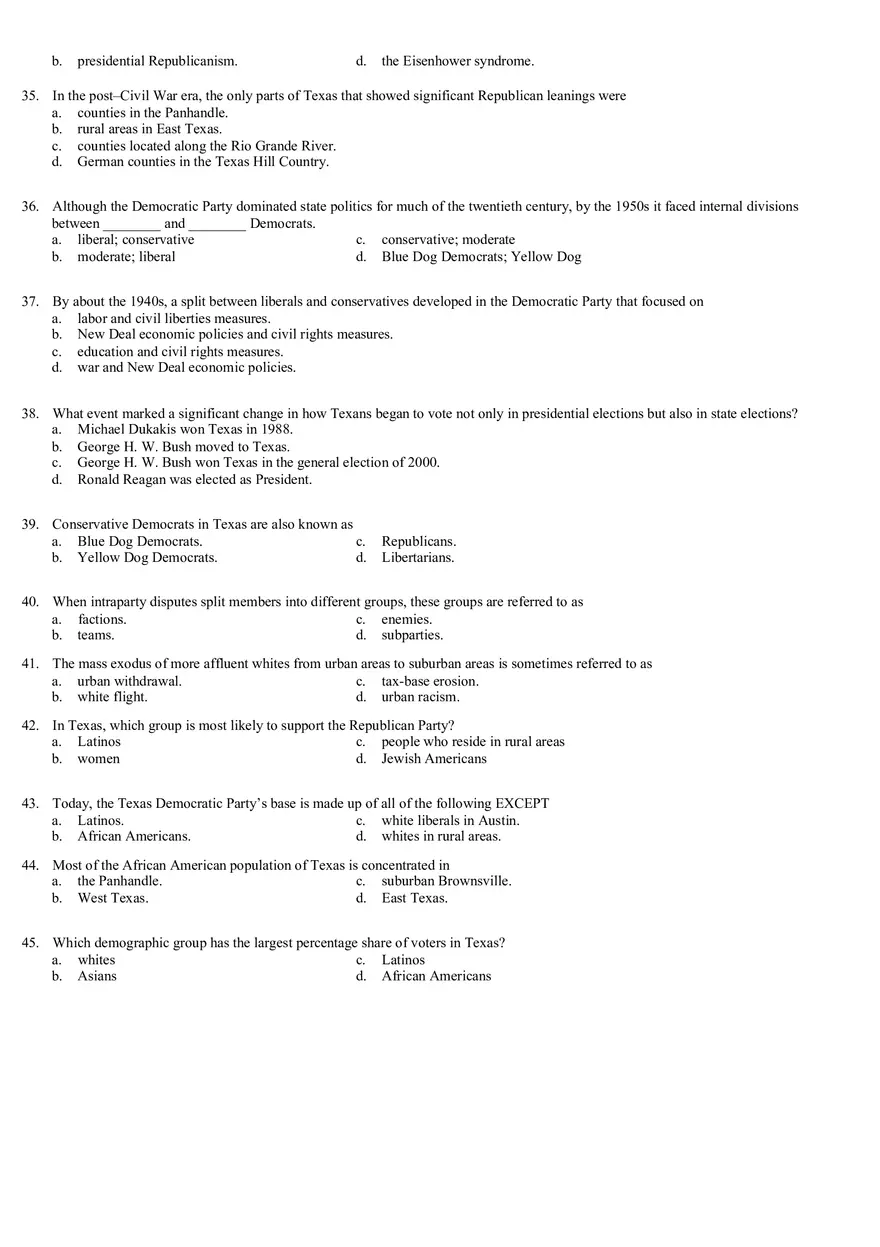 Review Questions Mid Term - Politology Pt2 - Page 5