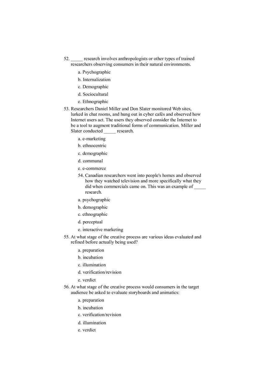 Creative Strategy - Planning and Development Test Part 2 - Page 1