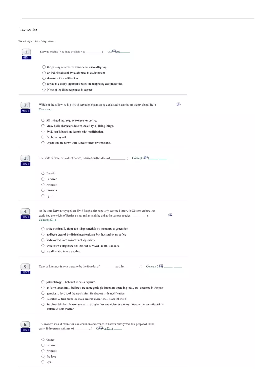 How Animal are Evolved Answer Key - Page 1