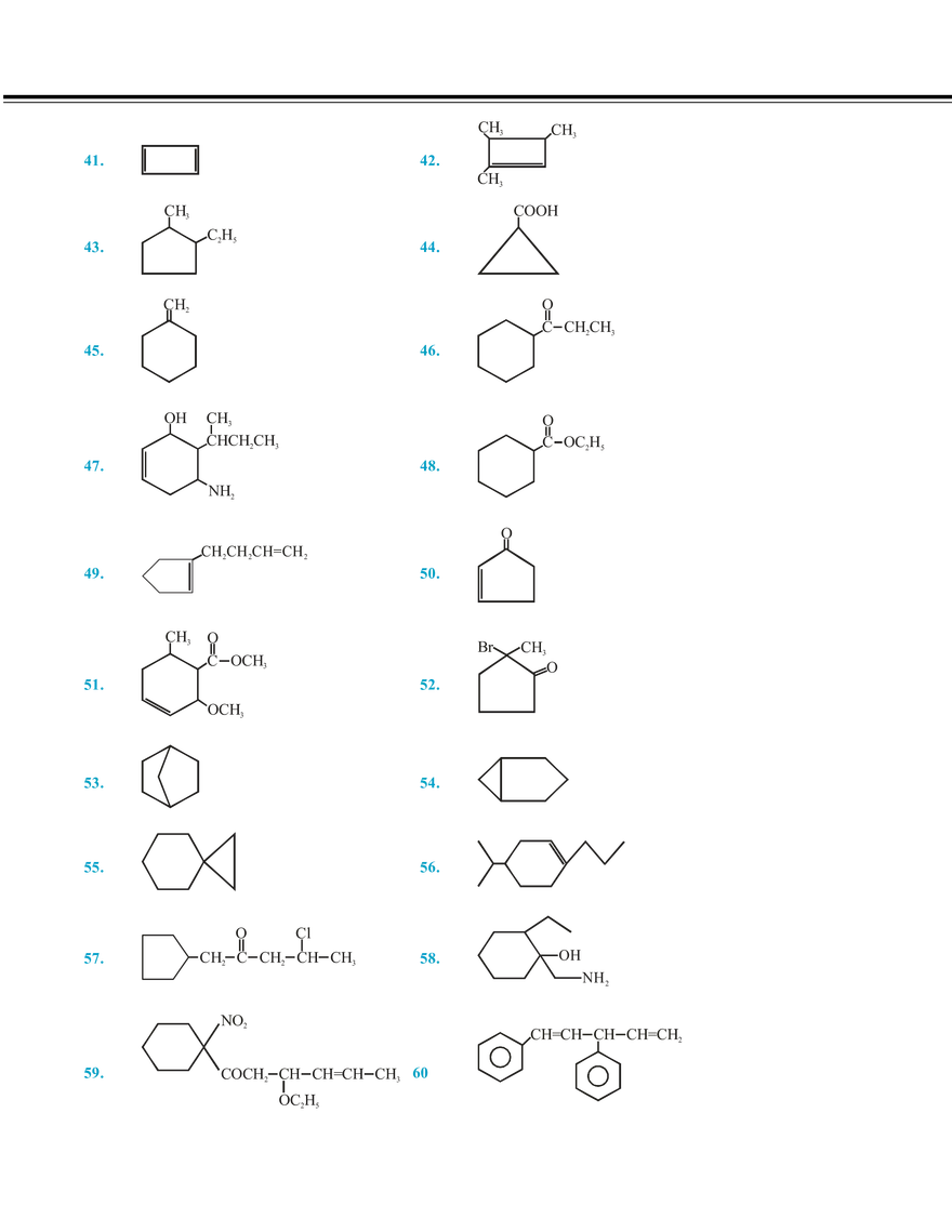 Nomenclature of Organic Compound Exercise # 4 - Page 6
