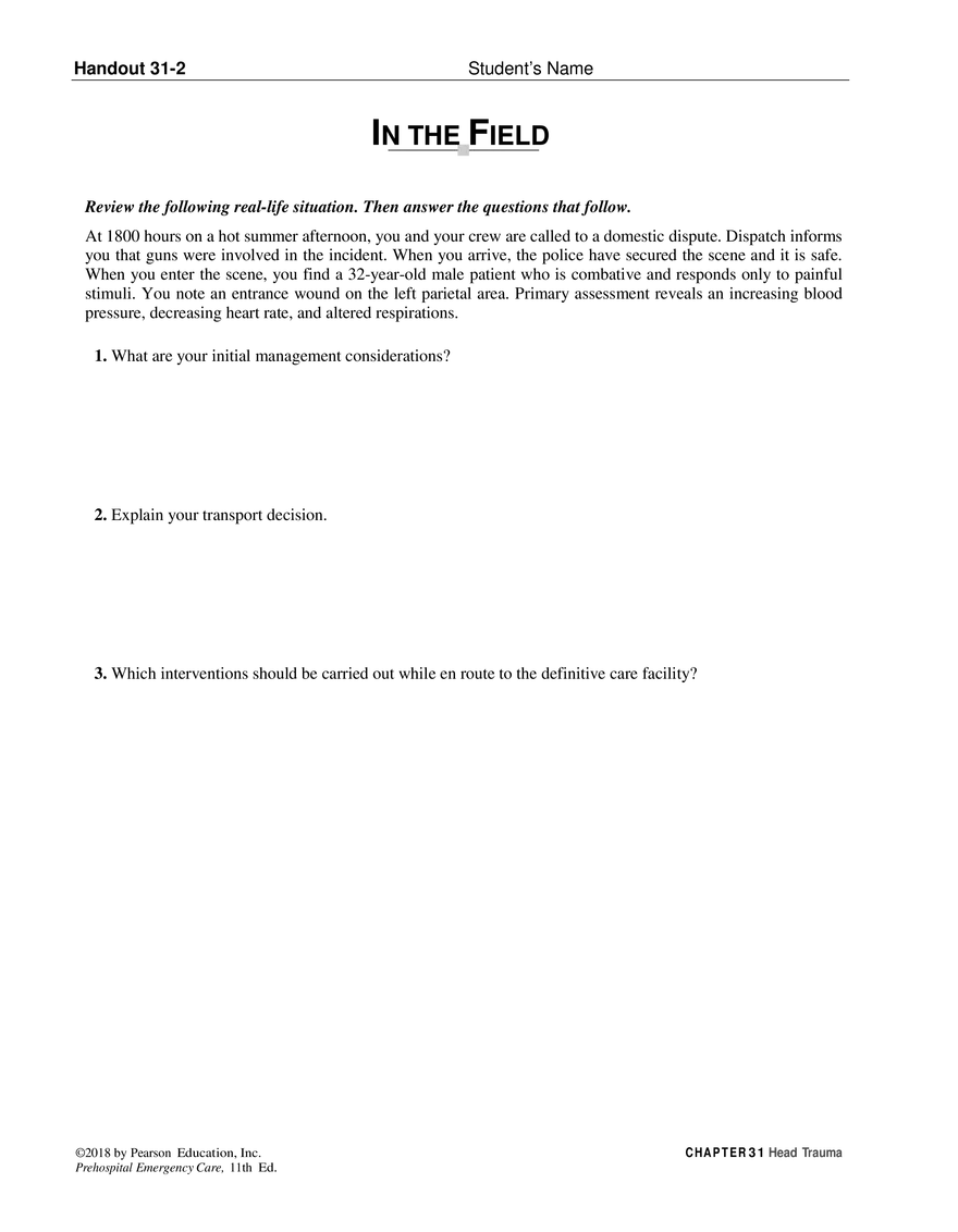 Chapter 31 Head Trauma Quiz - Page 3