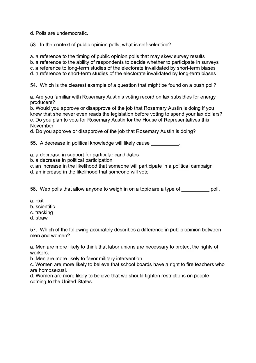 Exam 2 Review and Practice Questions - Page 3