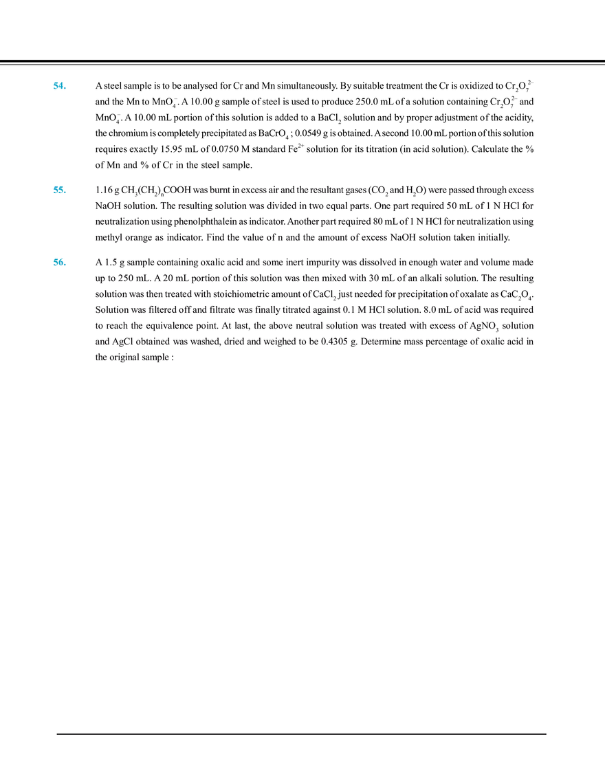 Redox Reaction and Equivalent Concept Exercise # 4 - Page 6