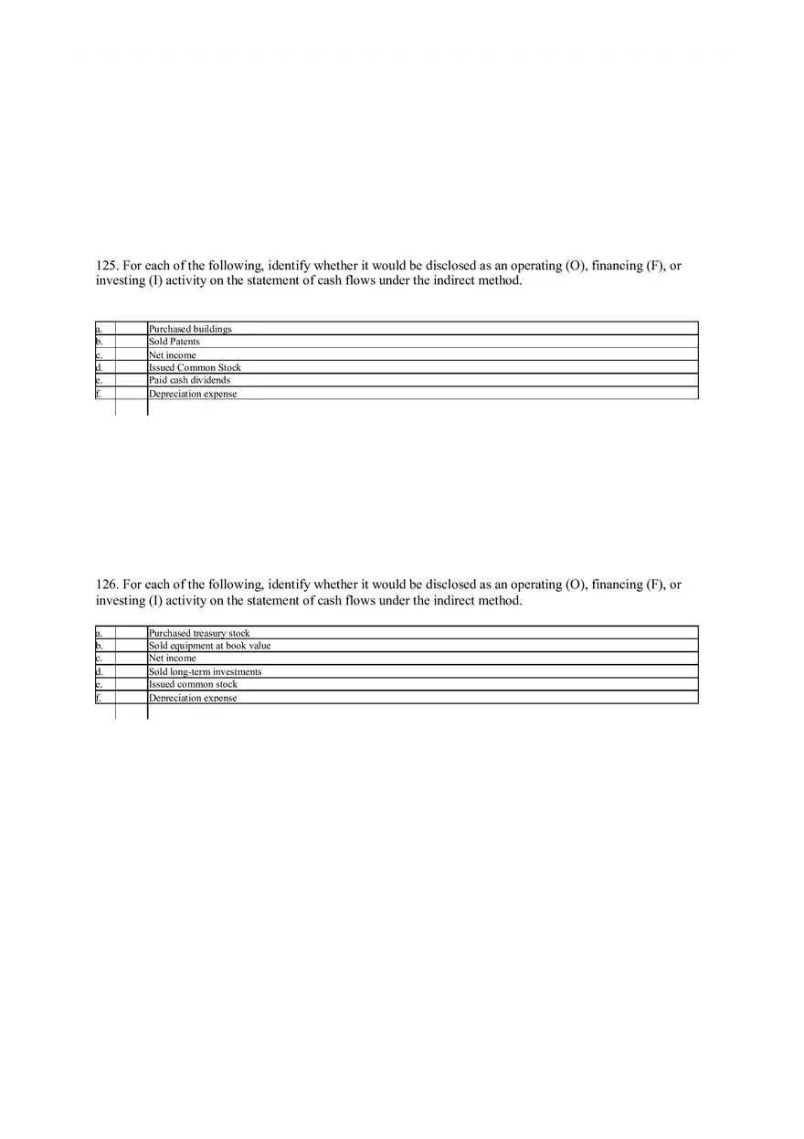 Statement of Cash Flows Questions Part 3 - Page 2